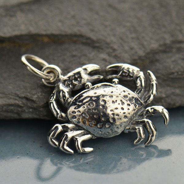 Crab hot sale charm necklace