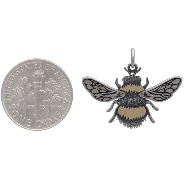 Mixed Metal Bumble Bee Pendant-6371 – Kevin N Anna