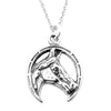 Horseshoe Horse Necklace-0799