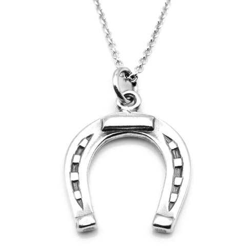 Horse in Horseshoe Necklace-0798