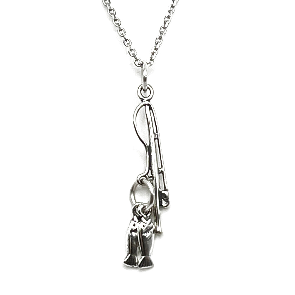 Fishing Pole with Fish Necklace-304