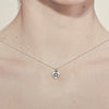 Heart w/ Baby Feet Necklace-4629