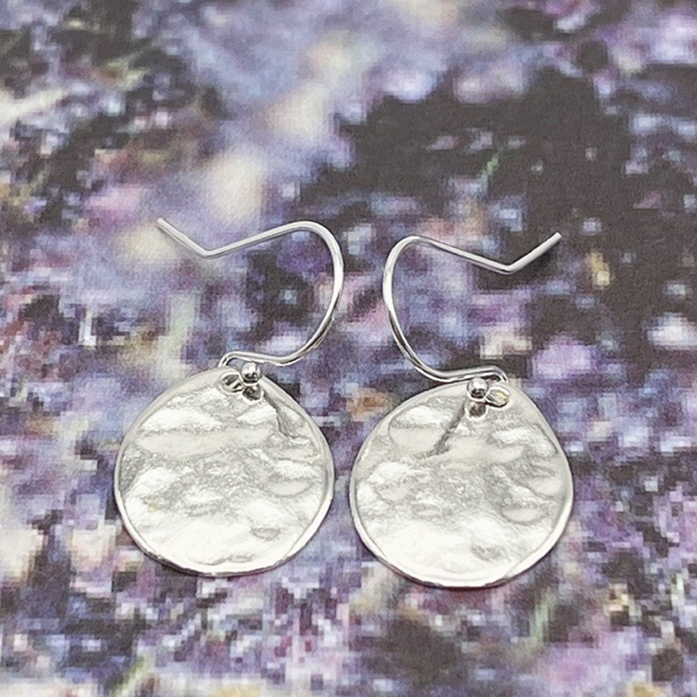 Hammered Disc Earrings-SOE