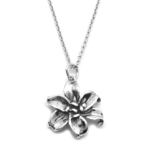 Calla Lily Flower Necklace-C115