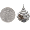 Beehive Charm with Bronze Bee-6195