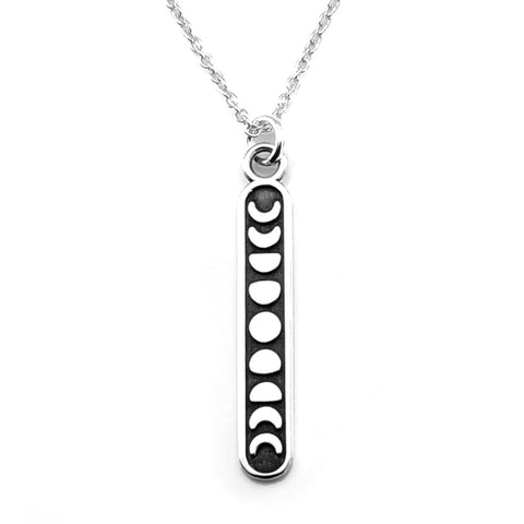 Cosmic Interspersed Moon Phase Necklace – SYNAJEWELS